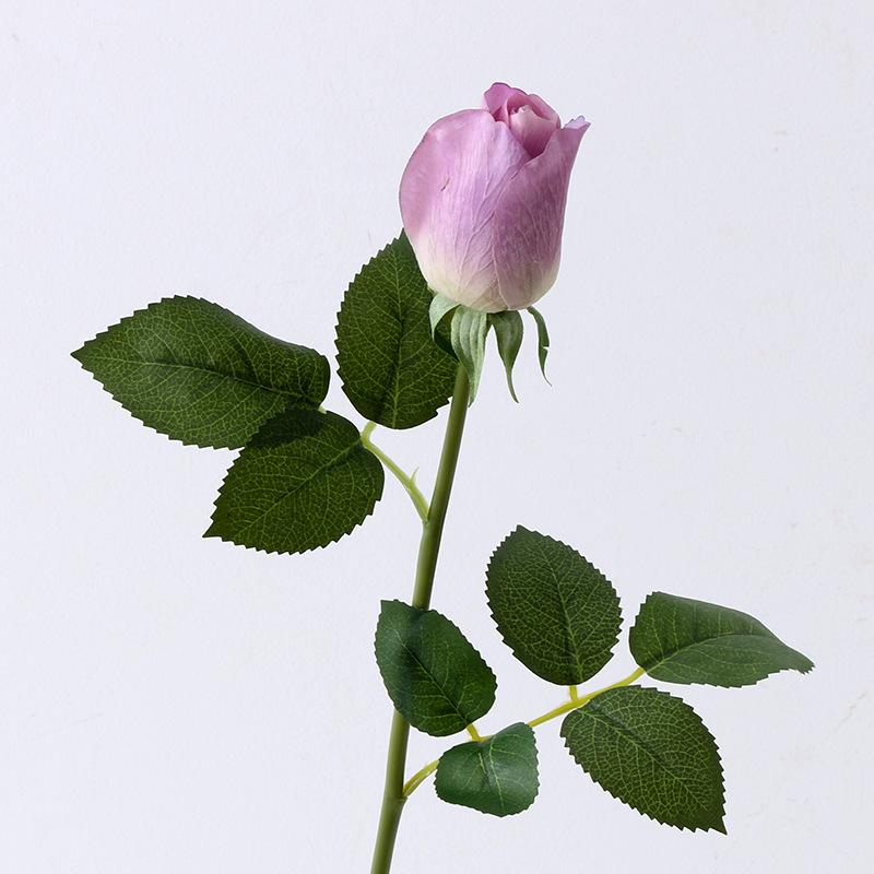 Simulation Rose Single Realistic Feel Moisturizing Rose Ins Wind Home Decoration Wedding Bouquet Rose Bud