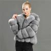 Coat Imitation Fox Hair Women's Clothing Autumn and Winter Imitation Coat Suit Collar