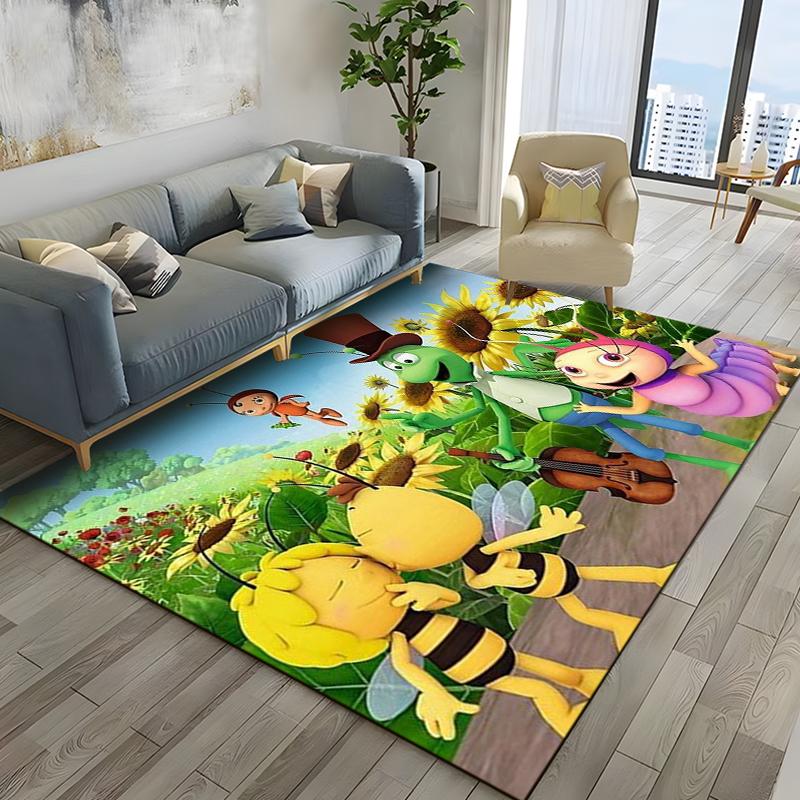 15 Sizes Bee M-Maya Rugs for Living Room Bedroom Dining Kitchen Office Bathroom Non-Slip Large Decor Carpet Alfombra Rugs