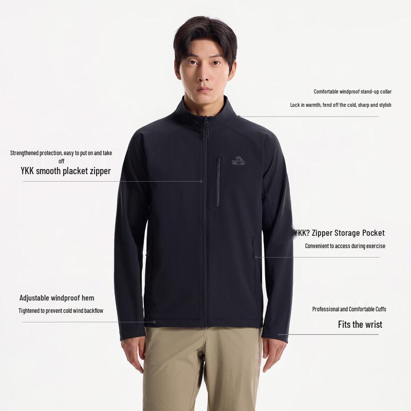 PELLIOT Feng Yi Unisex Outdoor Windproof Water-Resistant Softshell Jacket