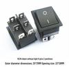 Rocker Power Reset Switch, 16A 250V, 4/6-Pin, 2/3-Position with Light, KCD4 Boat Shape