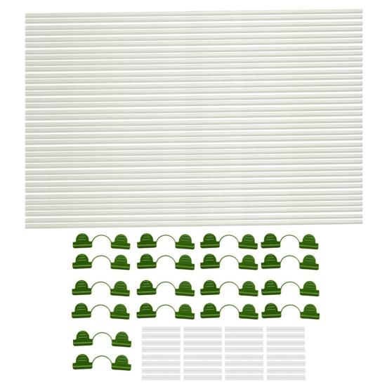 25/36/50Pcs Plant Support Piles Easy Installation Ultra-Fine Garden Stakes Rust-resistant Garden Pillars Home Garden Supplies