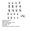 Natural Fake Nail DIY Dark Fit Style Smudge-Free Perfect Smudged Easy Nail Art Fake