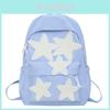 Sweet Star Design Nylon Backpack For Daily Commute And Travel