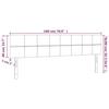 VidaXL 2x Têtes de Lit Meubles de Chambre à Coucher Accessoires de Lit Simple Têtes de Cadre de Lit Intérieur Bleu 346080