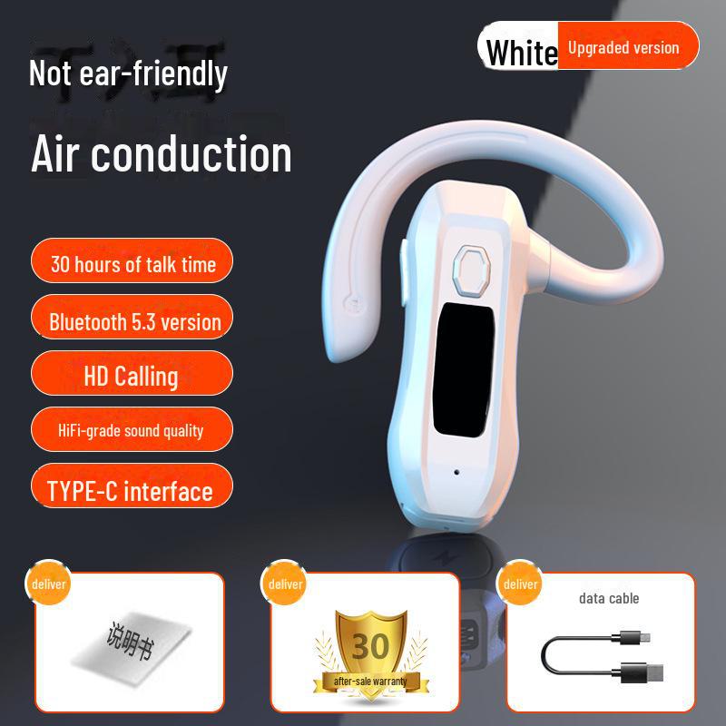 M26 OWS Ear-Hook Wireless Bone Conduction Bluetooth Headset for Running with Noise Reduction