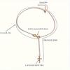 Simple Lucky Number 8 Cross Short Necklace Elegant Fashion Women Daily Gift