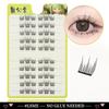 10 Rows Cluster Cat Eye No Glue Lashes Reusable Self Adhesive Glue Free Eyelash Natural Lash Manga Anime Lashes Cluster