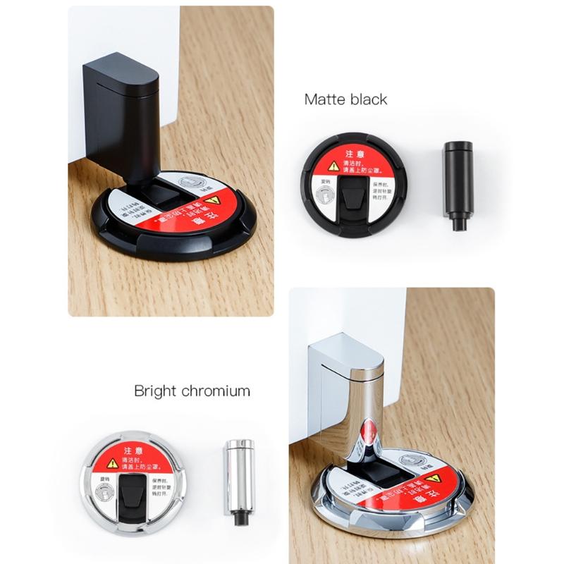 Zinc Alloy Push Type Door Stopper Mechanical Fixed Door Holder Door Hardware