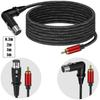 Flexible Sound Interconnects Cable XLRs 3Pin To RCAs Plugs With Reinforced Metal Shell And OxygenFree Coppers Conductors For Enhances Durability