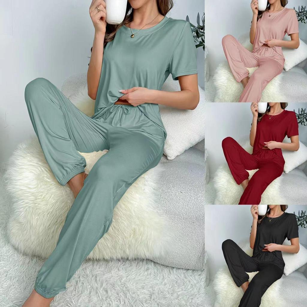 Vielseitiges Damen Sommer Pyjama Set: Bequemes lässiges zweiteiliges Outfit für zu Hause oder im Freien, europäischer und amerikanischer Stil 2025