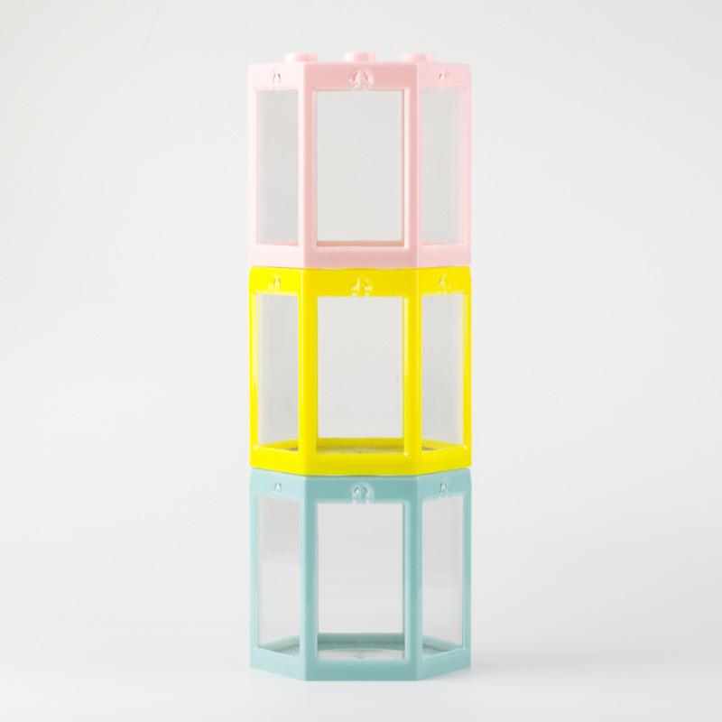 Aquarium Fish Tank Creative Multicolor Stackable Building Blocks Ecological For Small Reptile Pet Box Landscape Sea Decoration