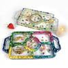 DIY Epoxy Crystal Valentines Day Four-Leaf Grass Storage Box Mold for Soap Candle Holder Jewelry Storage Home Decor