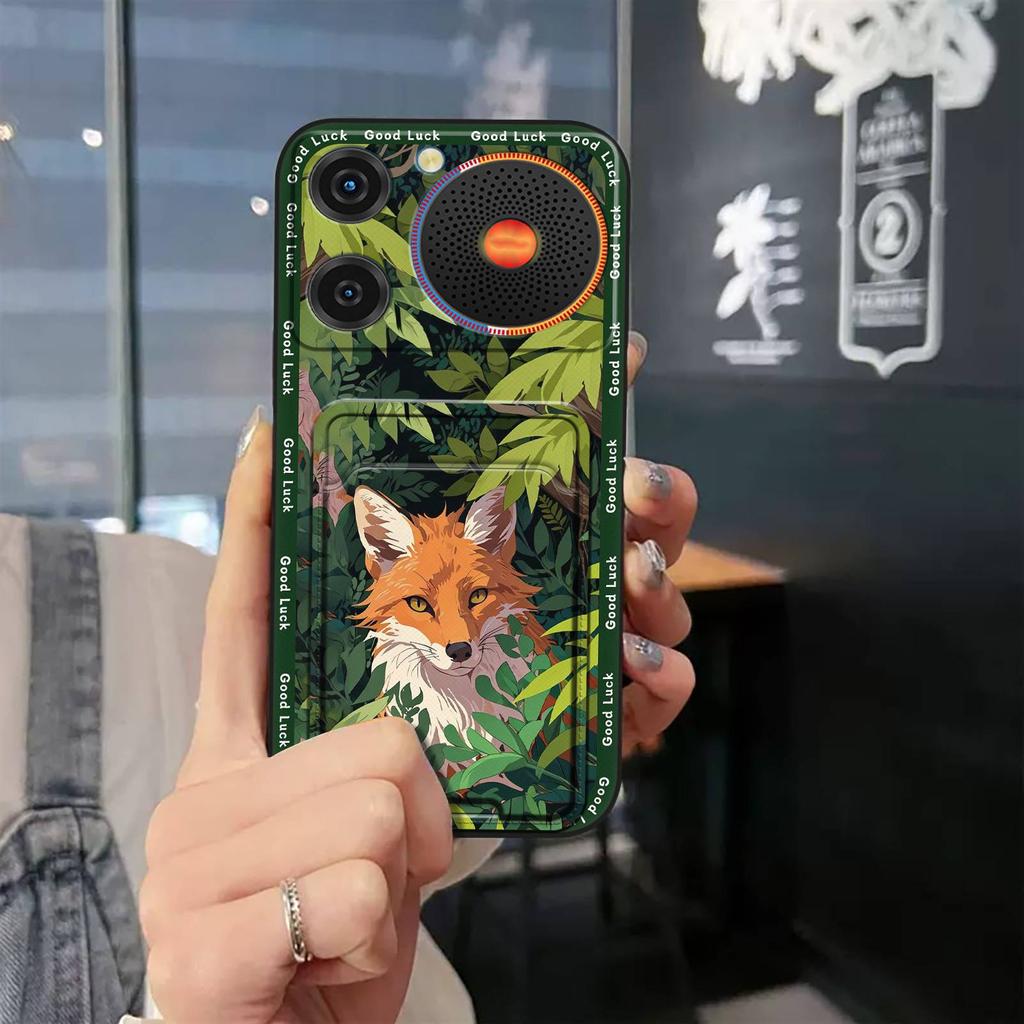 Back Cover Graffiti Phone Case For ZTE Nubia Music Anti-knock Fashion Design Cartoon Durable Card Bag Full Wrap TPU Cute