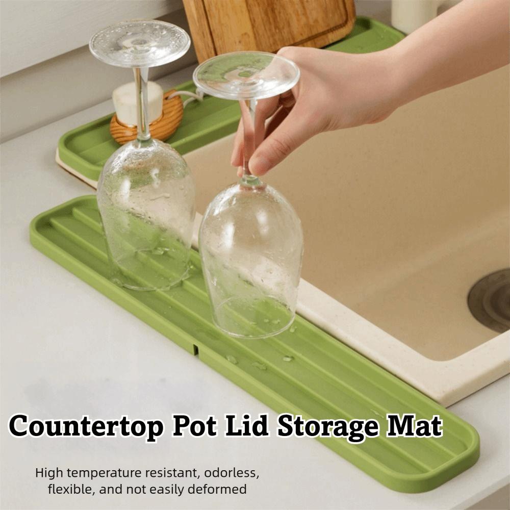 Multifunctional Countertop Pot Lid Storage Mat  for Kitchen Gadgets