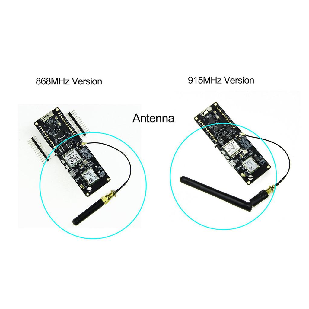 TTGO T-Beam ESP32 WiFi Wireless Bluetooth Module ESP 32 GPS NEO-M8N IPEX LORA 32 Battery Holder  915MHz