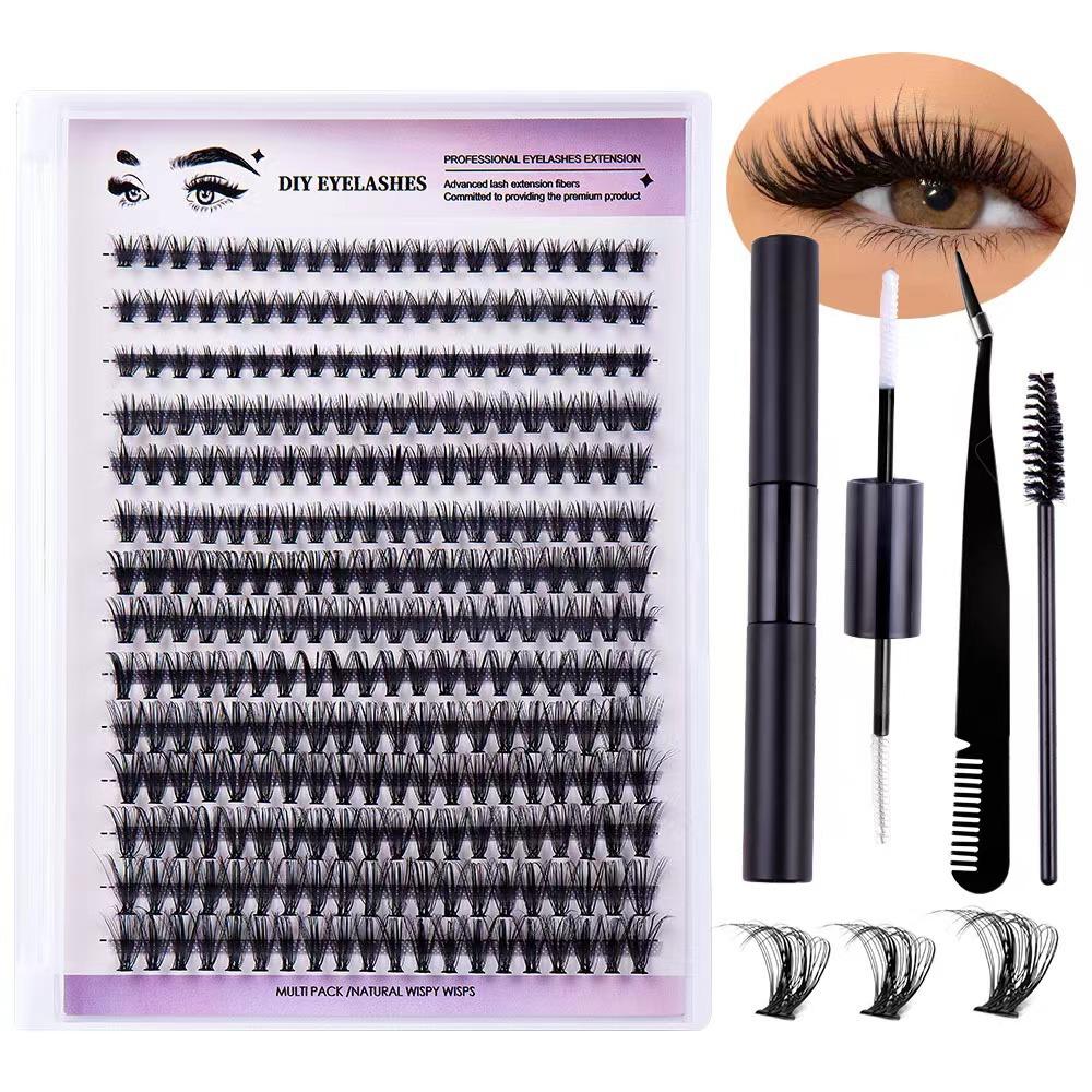 Dense Large Displacement 280 Clusters D Song Diy Eyelashes Segmented Single Cluster Grafted False Eyelashes