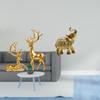 Elegant Resin Deer And Elephant Sculptures Collection for Living Room Bedroom Countertop Shelf