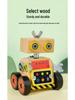 DIY Interlocking Car Robot Assembly Kit for Kids - Wooden Educational Toy