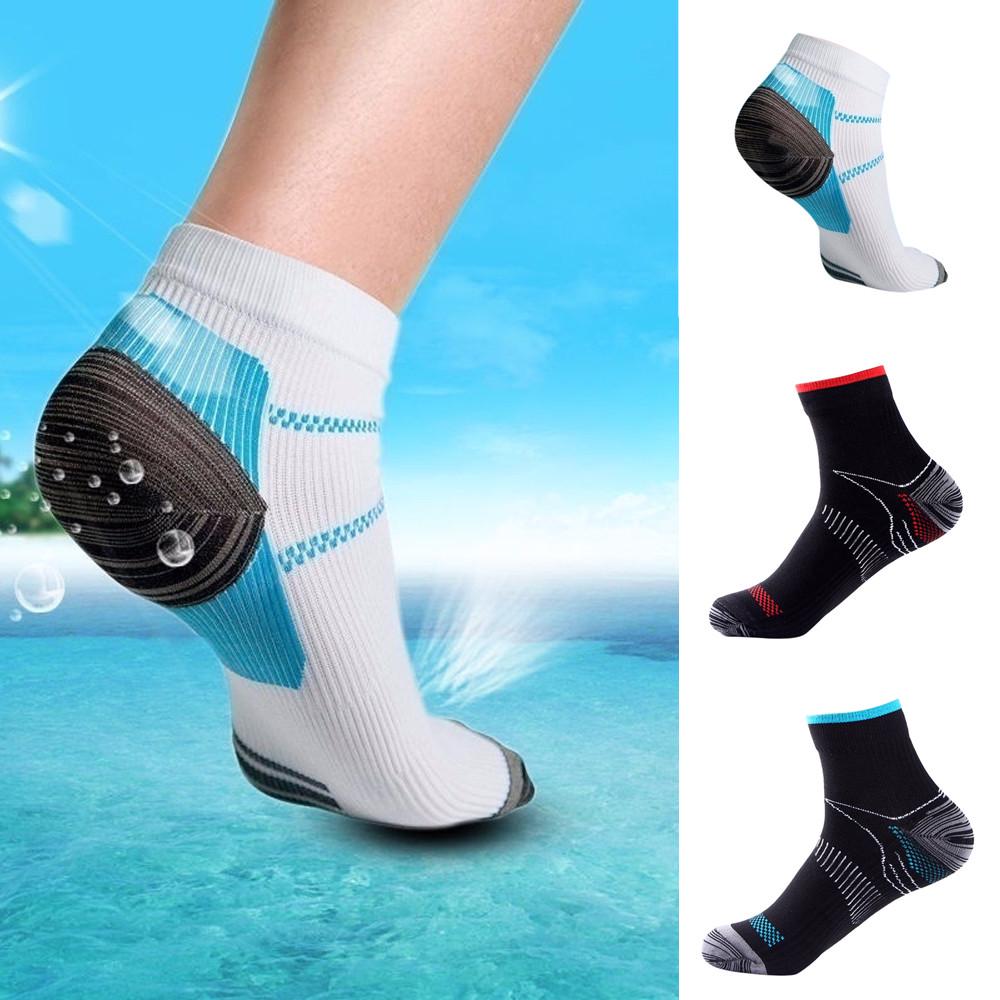 Sport Men Women  Fatigue Flexible Compression Foot Sleeves Short Socks