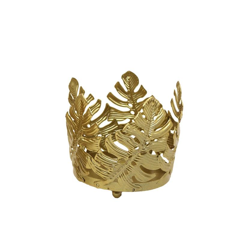 

Подсвечник из кованого железа в скандинавском стиле для дома, гостиной, рабочего стола, для ужина, при свечах, романтическое украшение в виде листа, украшения L