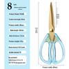 Multifunctional German Titanium Steel Kitchen Scissors for Poultry and Bones - Food Grade