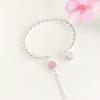 Girl's Dingdang Bracelet Twisted Line Palace Bell Retro Bell Bracelet