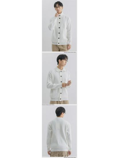 Yimeng Men's Winter High-End Long Sleeve Casual Knitted Sweater Jacket