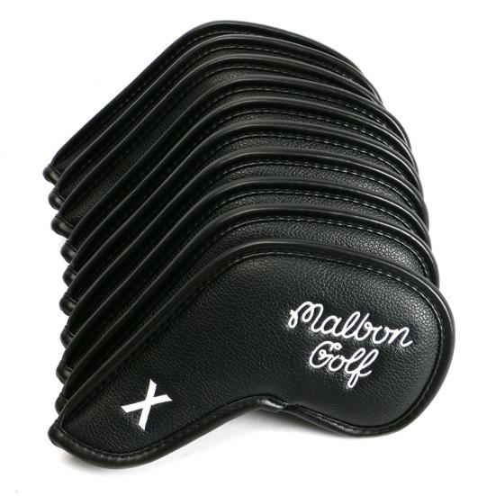 10Pcs/Set Golf Club Cover Delicate Embroidery Fine Workmanship Wear-resistant Scratch-resistant Exquisite Sewing Protective