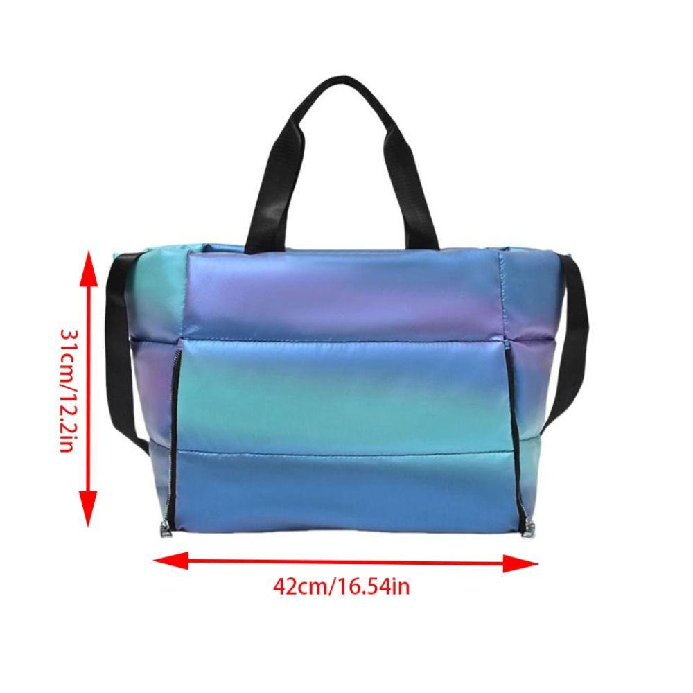 Large Capacity Women Gym Sports Bag LightWeight Dry Wet Separation Waterproof Swimming Bag Foldable Soft Shoulder