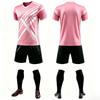 Trending Contrast Color Football Kit for Professional Match Outdoor Game High-End Spandex Adult Unisex Soccer Apparel Sets Short