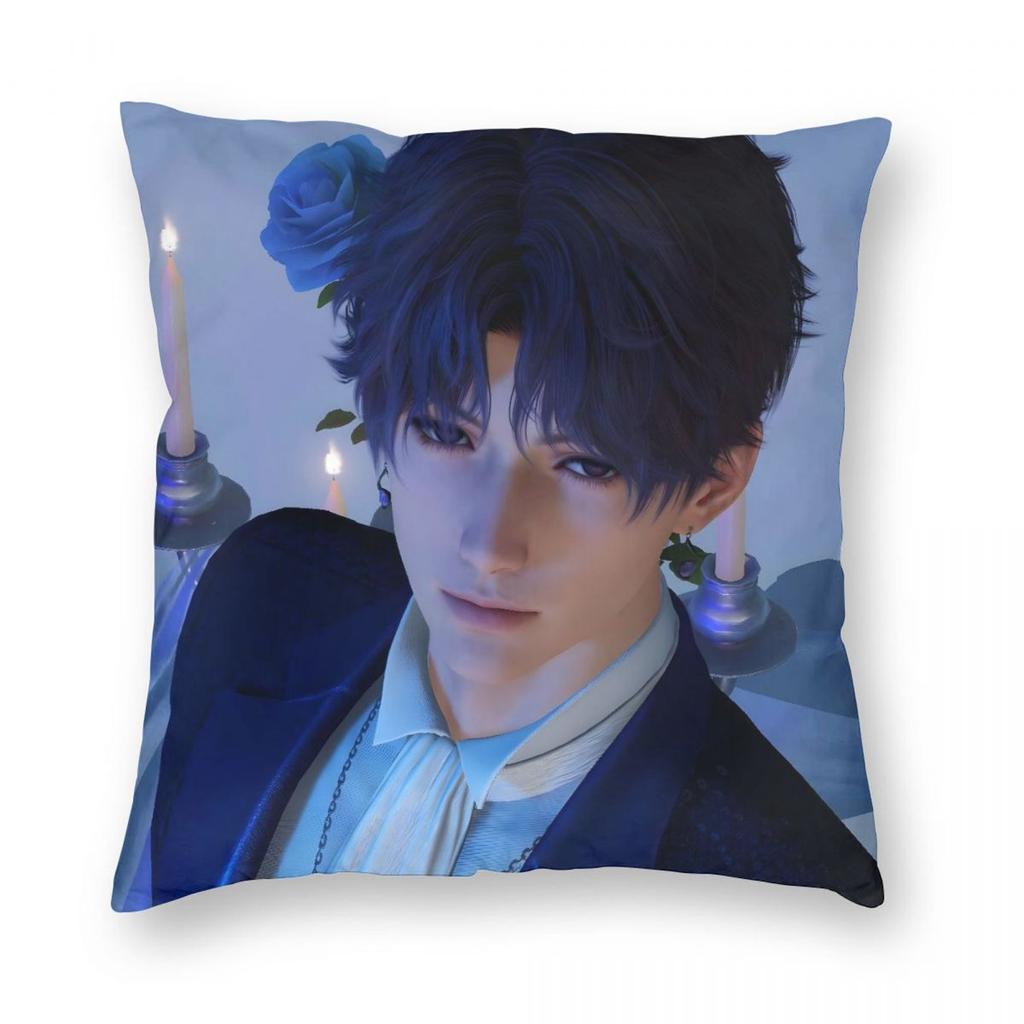 Love And Deepspace Rafayel Pillowcase Printed Fabric Cushion Cover Gift Pillow Case Cover Home Zipper 40*40cm