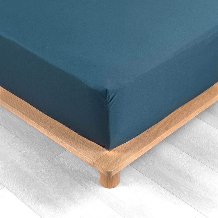 Fitted Sheets - LINEN PROMO - Percale - 190x140cm - Blue