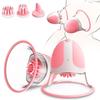 360° Wireless Breast Massager 10 Vibration Rotation Modes Rechargeable Silicone Nipple Suction Cup 3 Massage Heads for Women Couples Foreplay