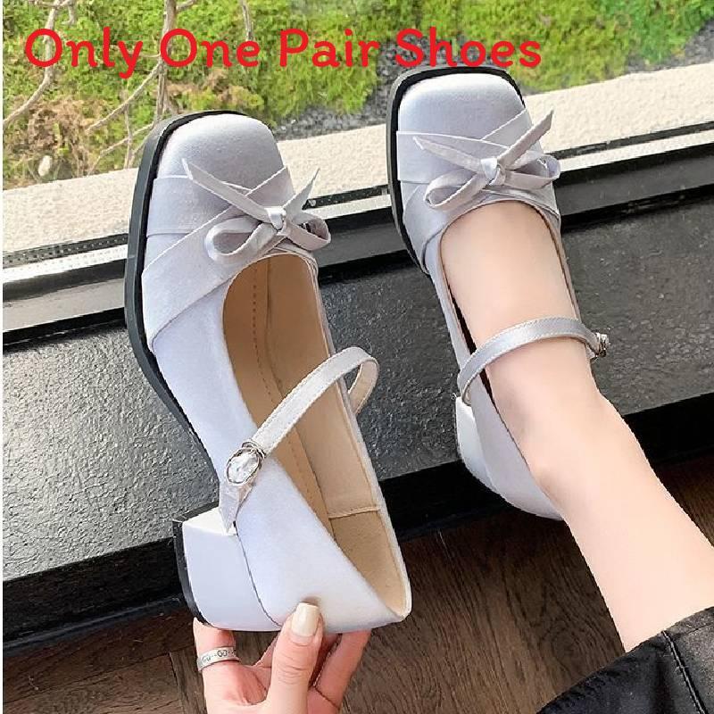 Minimalist Pu Mary Jane Shoes With Striped Pattern For Daily Comfort