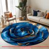 1Pcs Modern Minimalist Round Carpet Soft Non-Slip Decorative Doormat 2D Print Washable Area Rug for Entryway Home Office Yard
