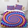 Psychedelic Digital Printing Bedding Set 3D Duvet Cover Set Microfiber Adults Women Single Queen King Twin Full Size Bed Linen