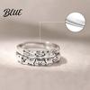 Fish Dog Bone Ring Couple Cartoon Cat Graffiti Design Matte