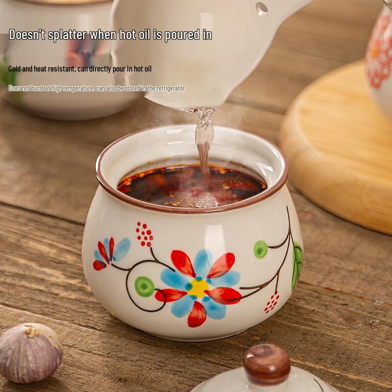 Newair Chinese Ceramic Seasoning Jar Set