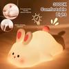 Cute Rabbit Table Lamp Silicone Lights Shooting Light Usb Led Lighting Lamps Children's Sleep Books Bedside Night Light Desk
