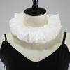 Sweater Decorative Collar for Women Neck Ruff Tulle Scarf Layered Floral Lace False Fake Collar