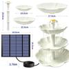 Solar-Powered Floating Garden Fountain and Light