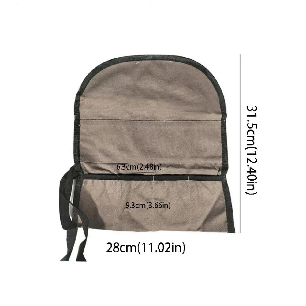 

Oxford Cloth Multi Purpose Tool Bag Multiple Pockets Roll Up Design Tool Storage Case Hanging Design Heavy Duty Wrench Pouch