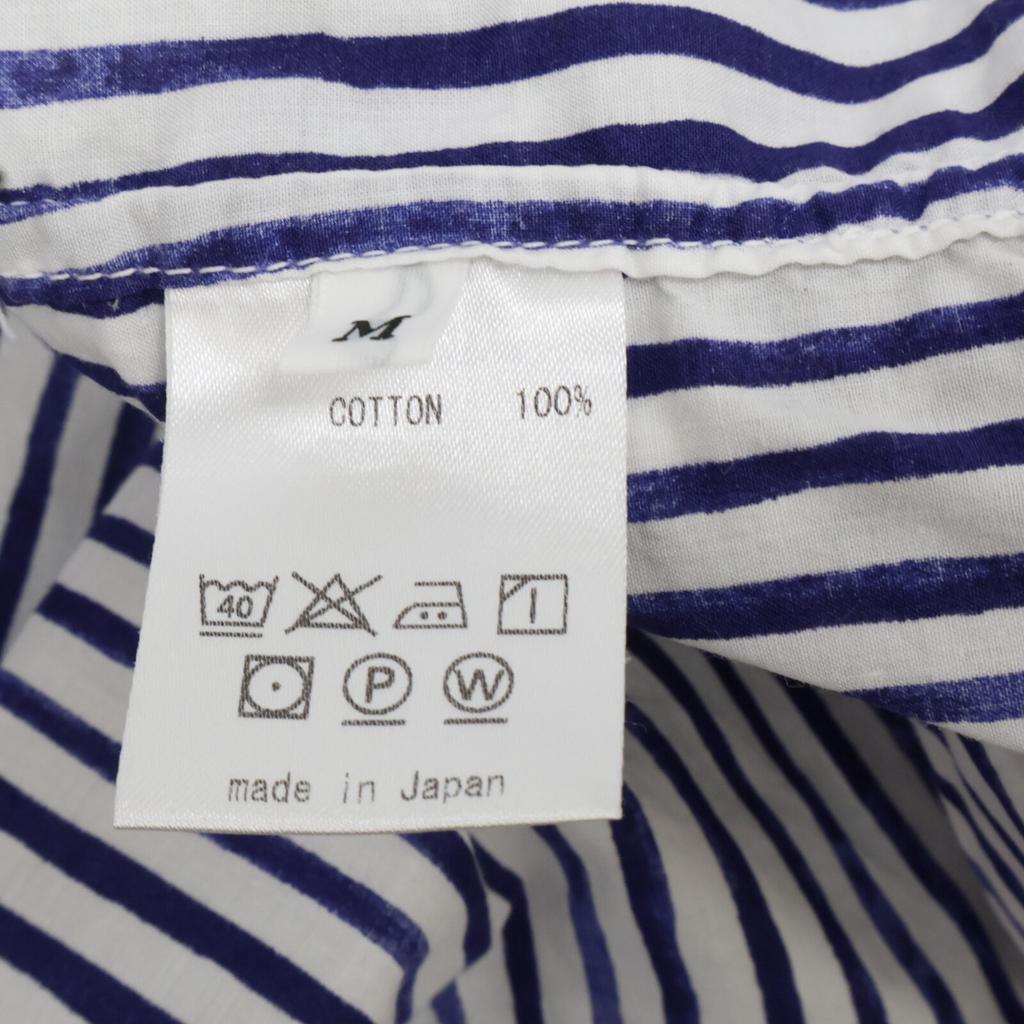 FUNSET OF ART Gestreiftes Muster Farbwechsel Hemd Tops M blau/weiß Gebraucht