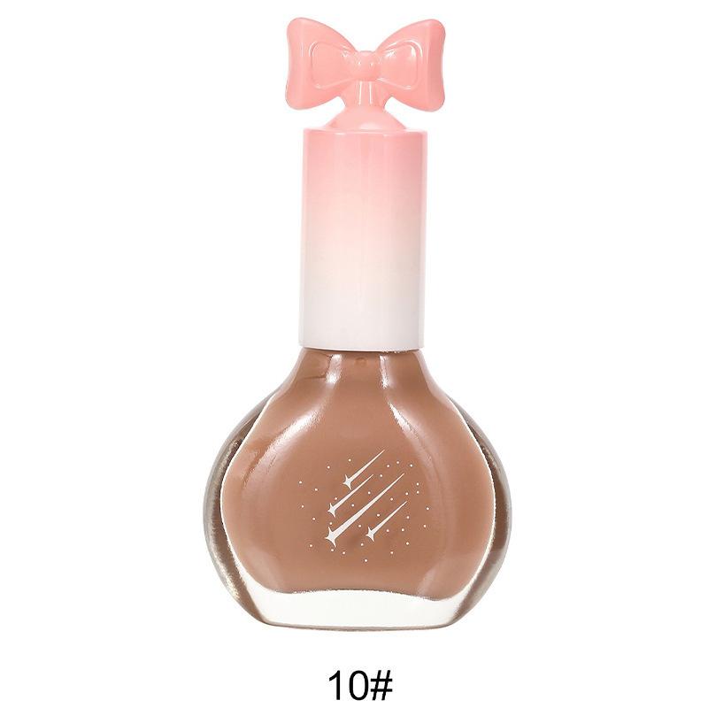 Nail Polish No Bake Oily Fast Drying Non-tearable Nude Color Long Lasting Waterproof Nail Polish