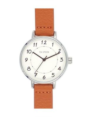 [Folgen] Uhr TEA SPOON Handwritten Index Uhr N04222A-1 OR Damen Orange