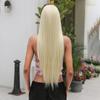 AlAN AETON White Blonde Wig Lace Front Wigs Synthetic Hair Female Long Straight Wig Ladies Women's Cosplay Free Shipping High Density