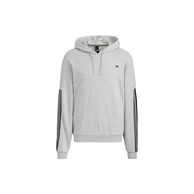 Толстовки Adidas Мужские Серые С Капюшоном Умеренный Обычный HC9966 XXL