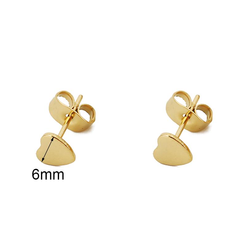 

10pcs Never Fade Stainless Steel Earrings Hooks Hypoallergenic Anti Allergy Moon Heart Earring For Diy Jewelry Making Supplies