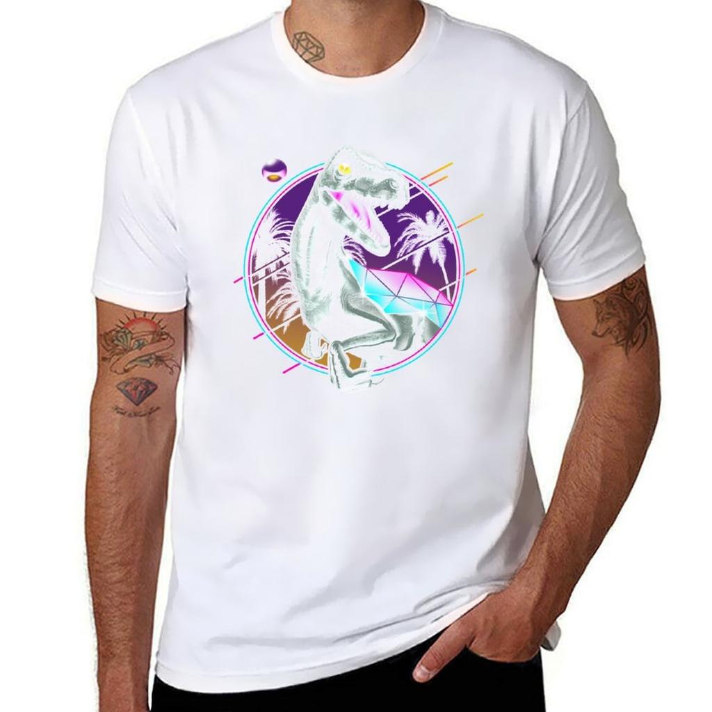 Rad Velociraptor Tshirt Work Wear Short Sleeve Tshirt